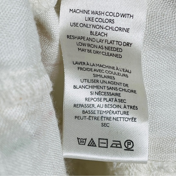 Free People NWT Ivory Boho Peasant Blouse | Puff Sleeve Embroidered Top | Size M - Picture 10 of 11